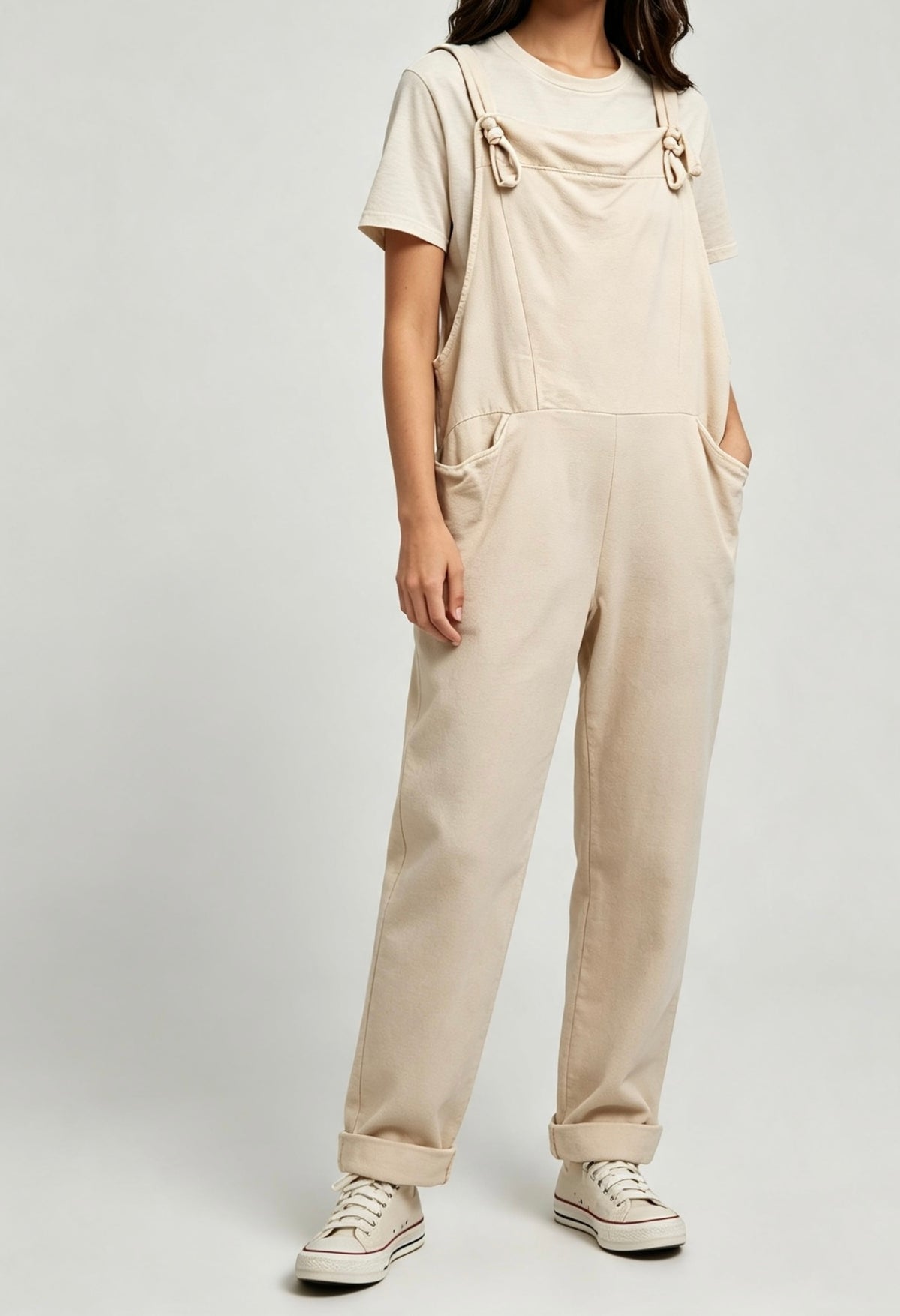 Bella Plain Dungarees