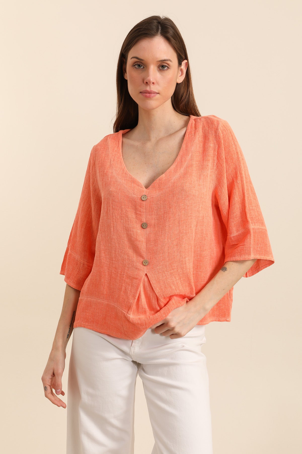 The Cloudline Button Blouse