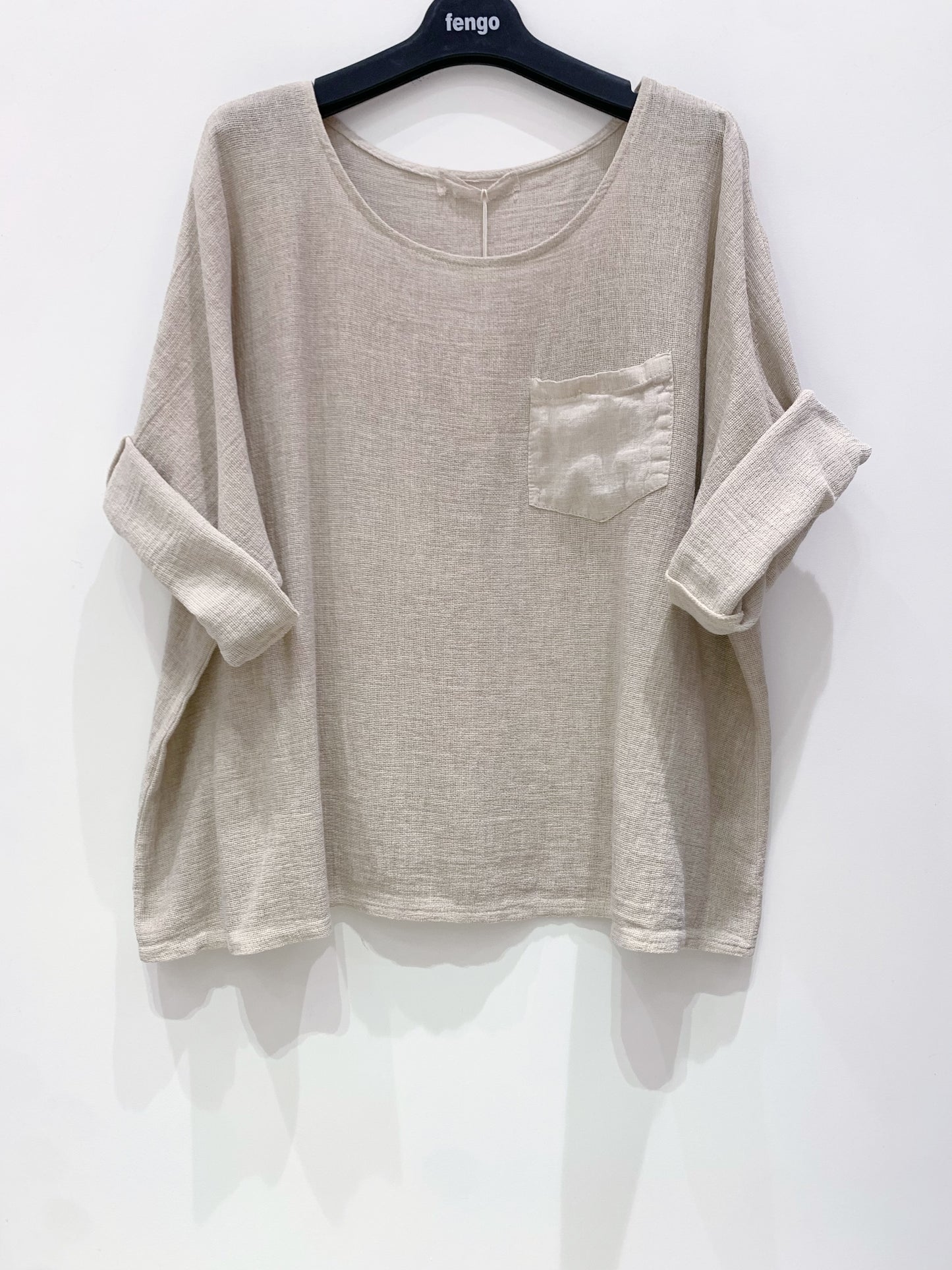 The Coastal Calm Linen Top