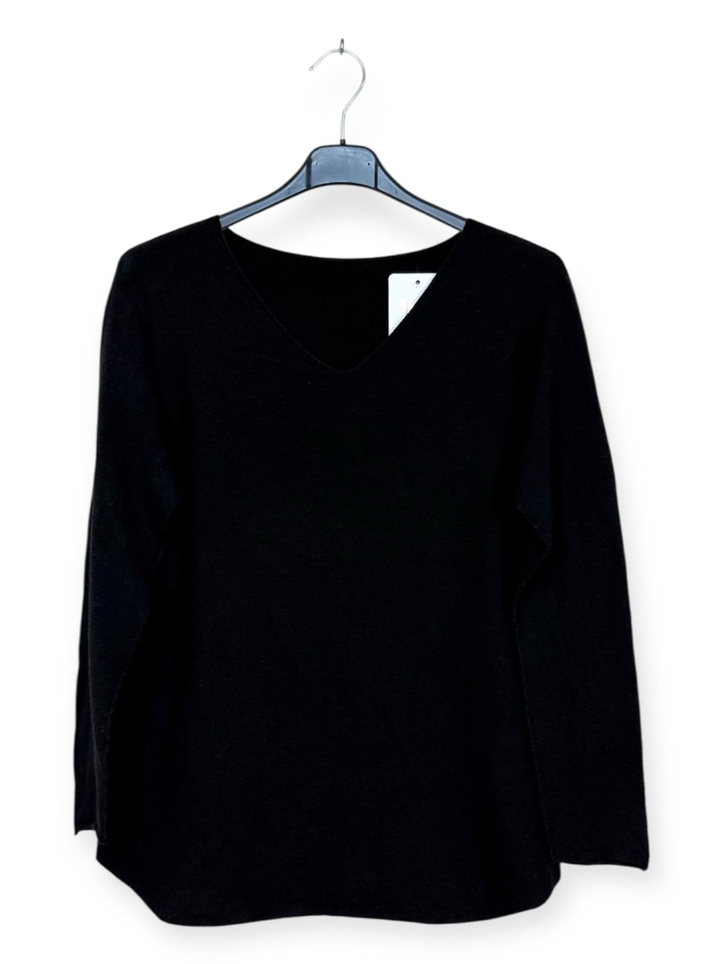 Relaxed Fit V-Neck Sweater