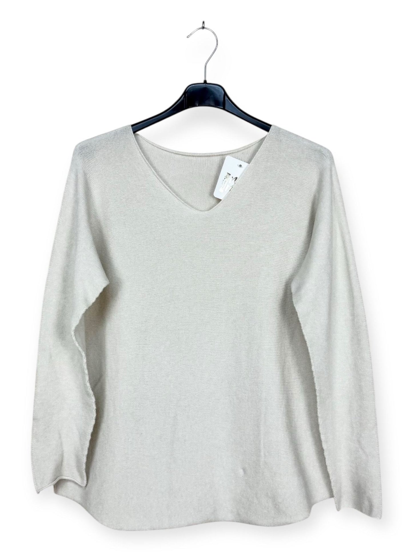 Relaxed Fit V-Neck Sweater