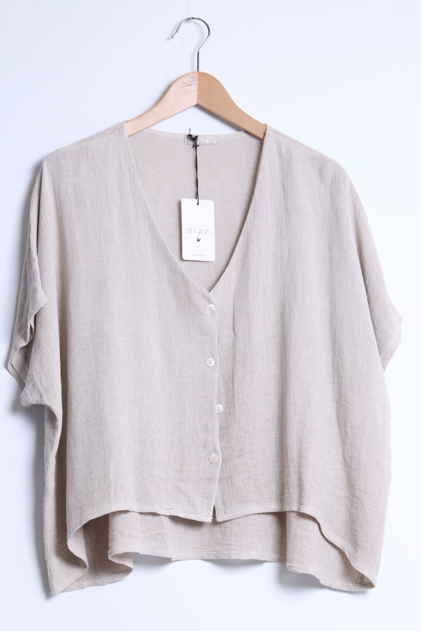 Mila Button front Top