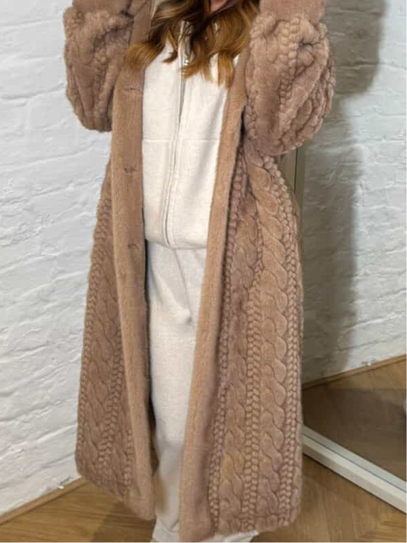 The DOLCE faux fur hooded coat