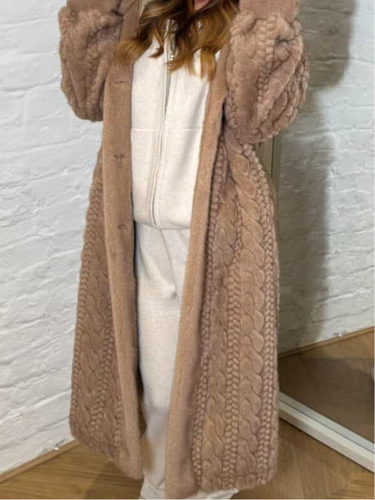 The DOLCE faux fur hooded coat