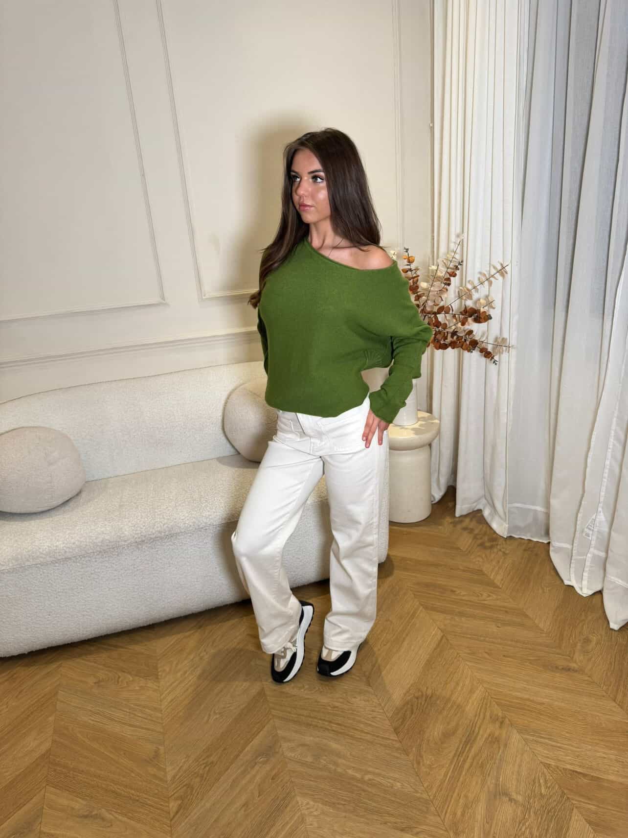 The MAYA ribbed bottom jumper