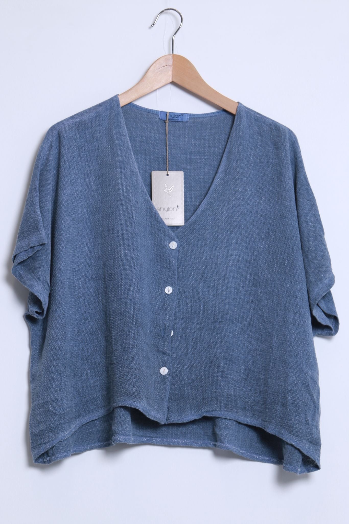 Mila Button front Top