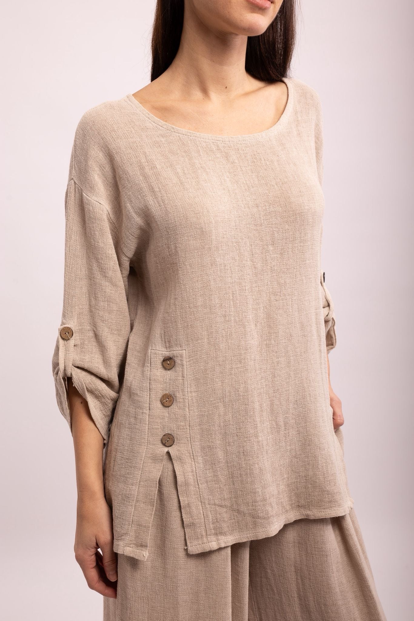 Aria Button Trim Top