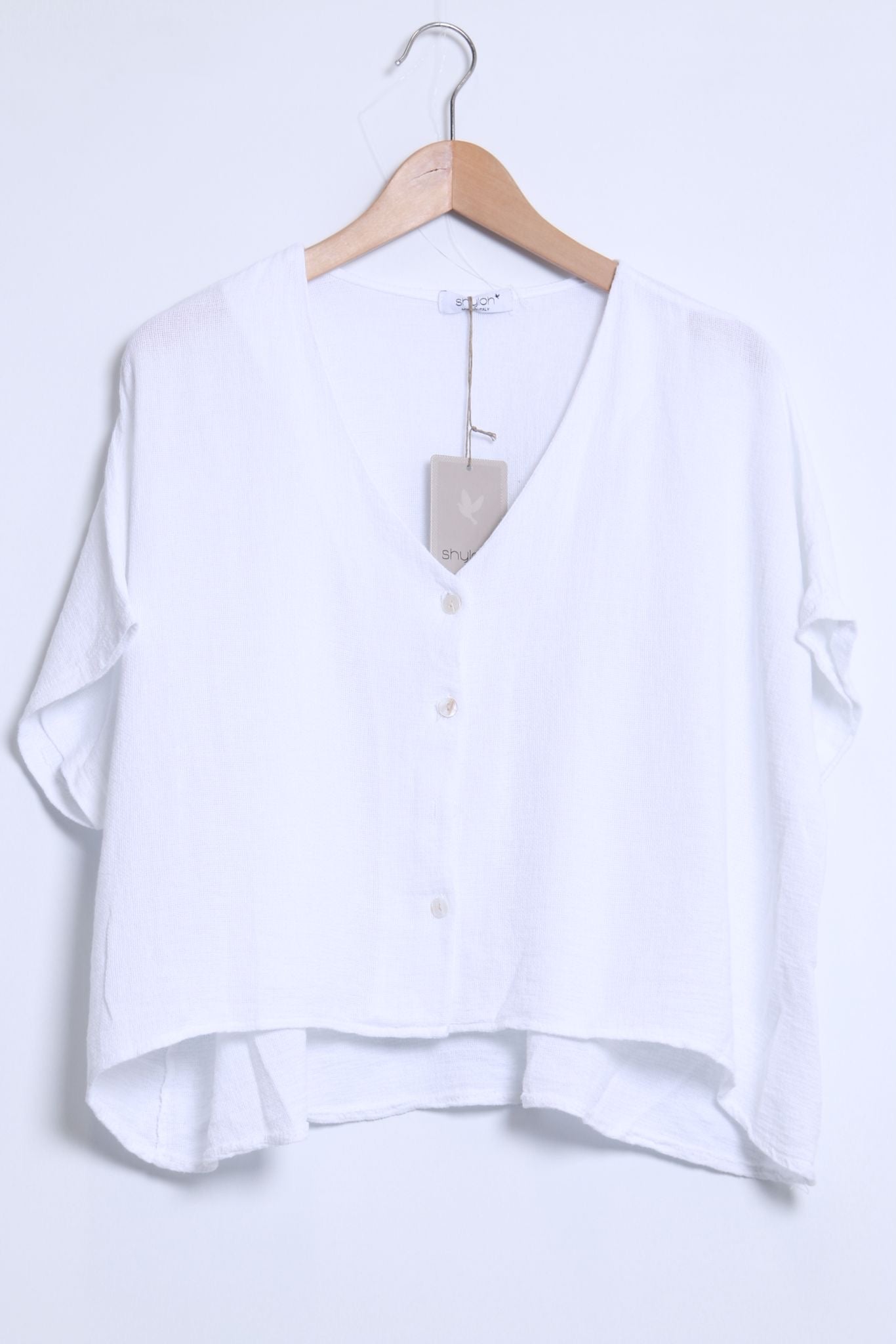 Mila Button front Top