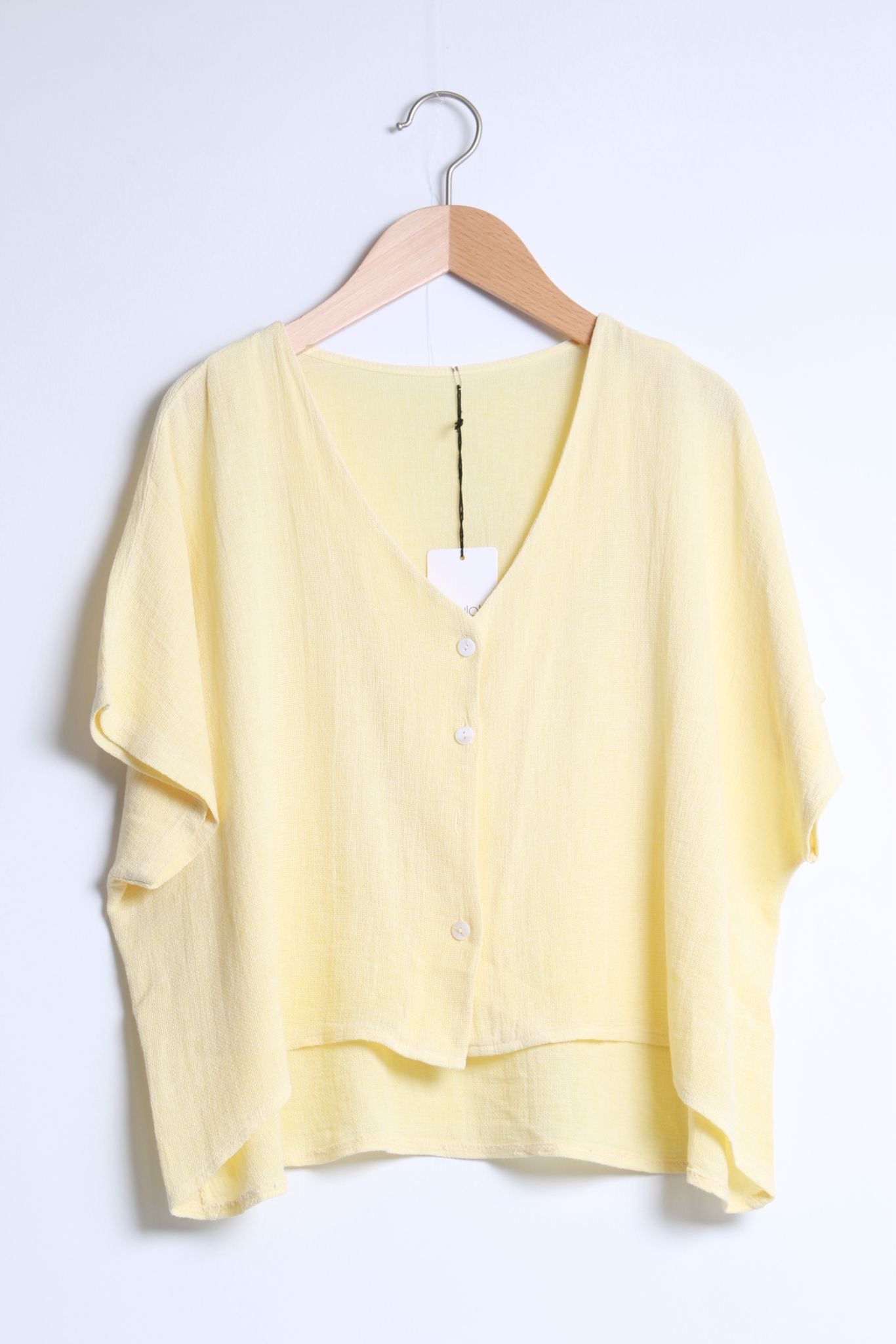 Mila Button front Top
