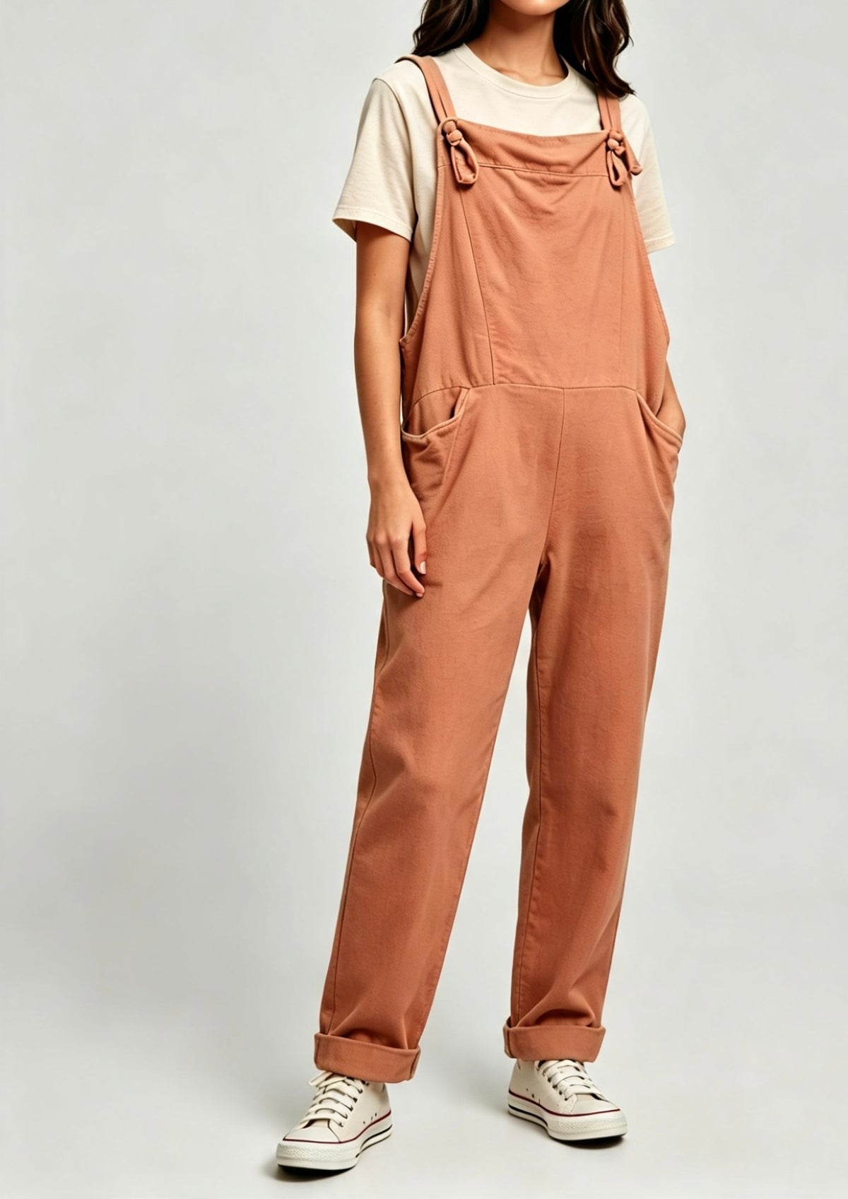 Bella Plain Dungarees