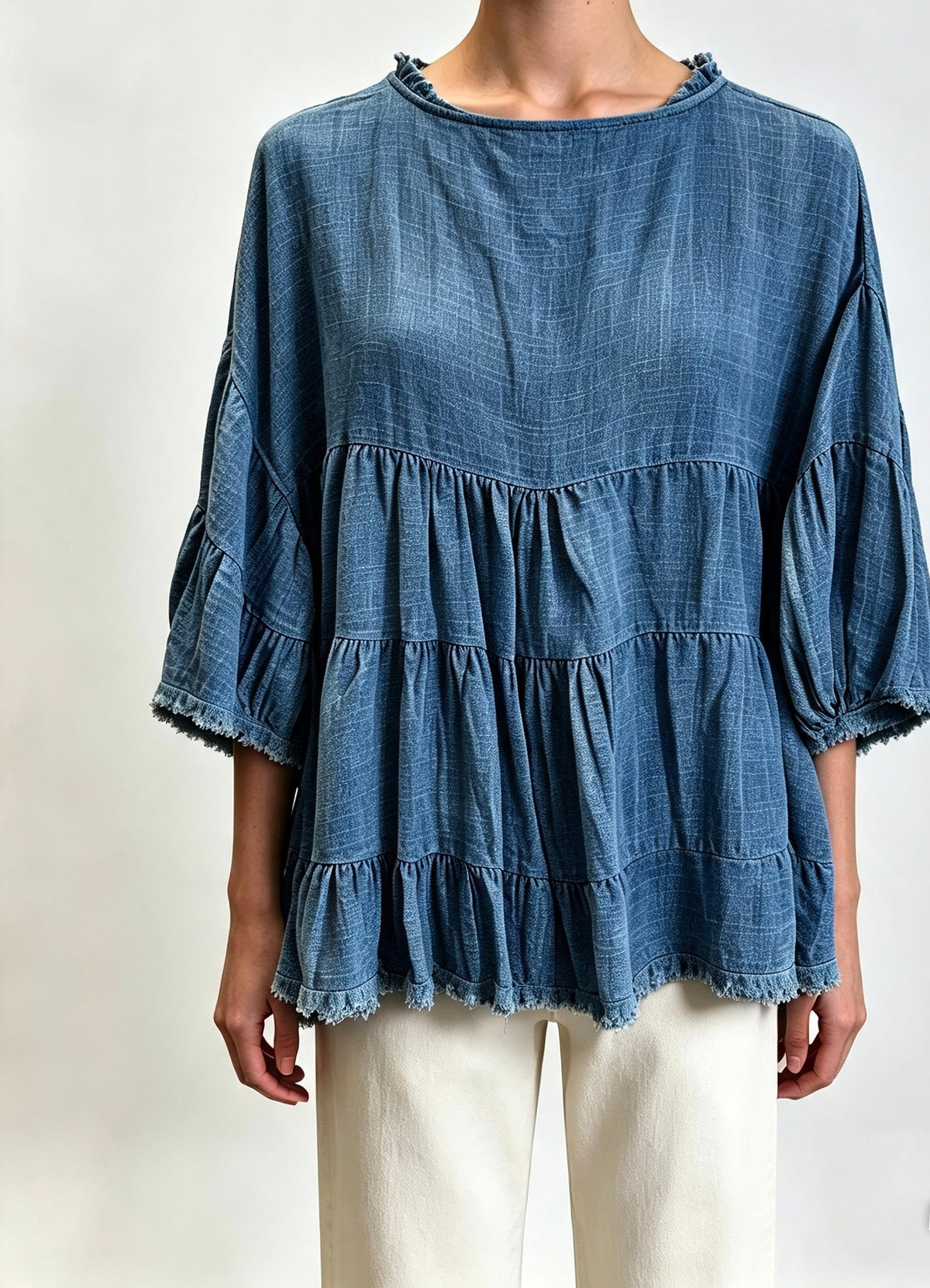 Cotton Smock Top
