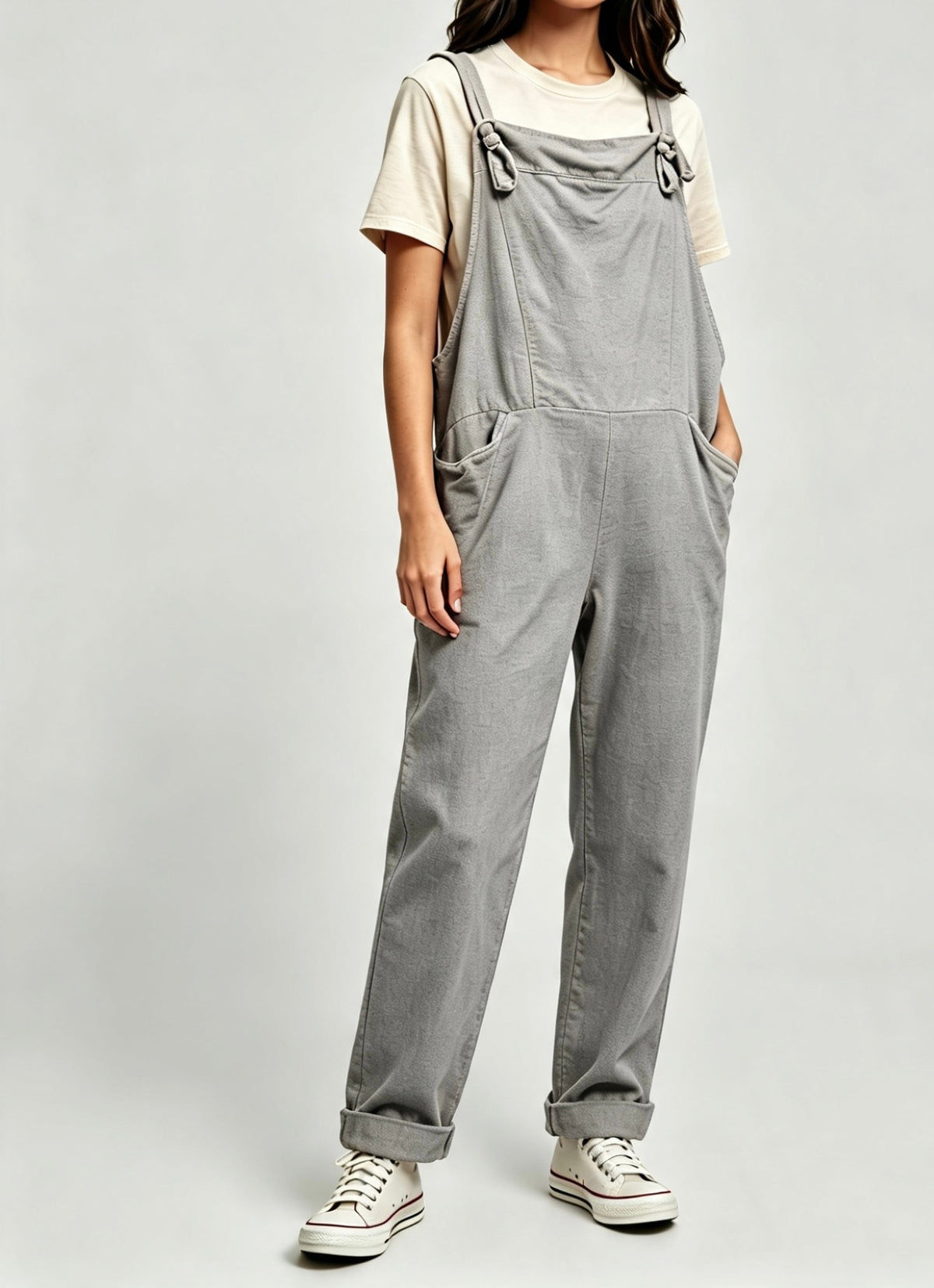 Bella Plain Dungarees