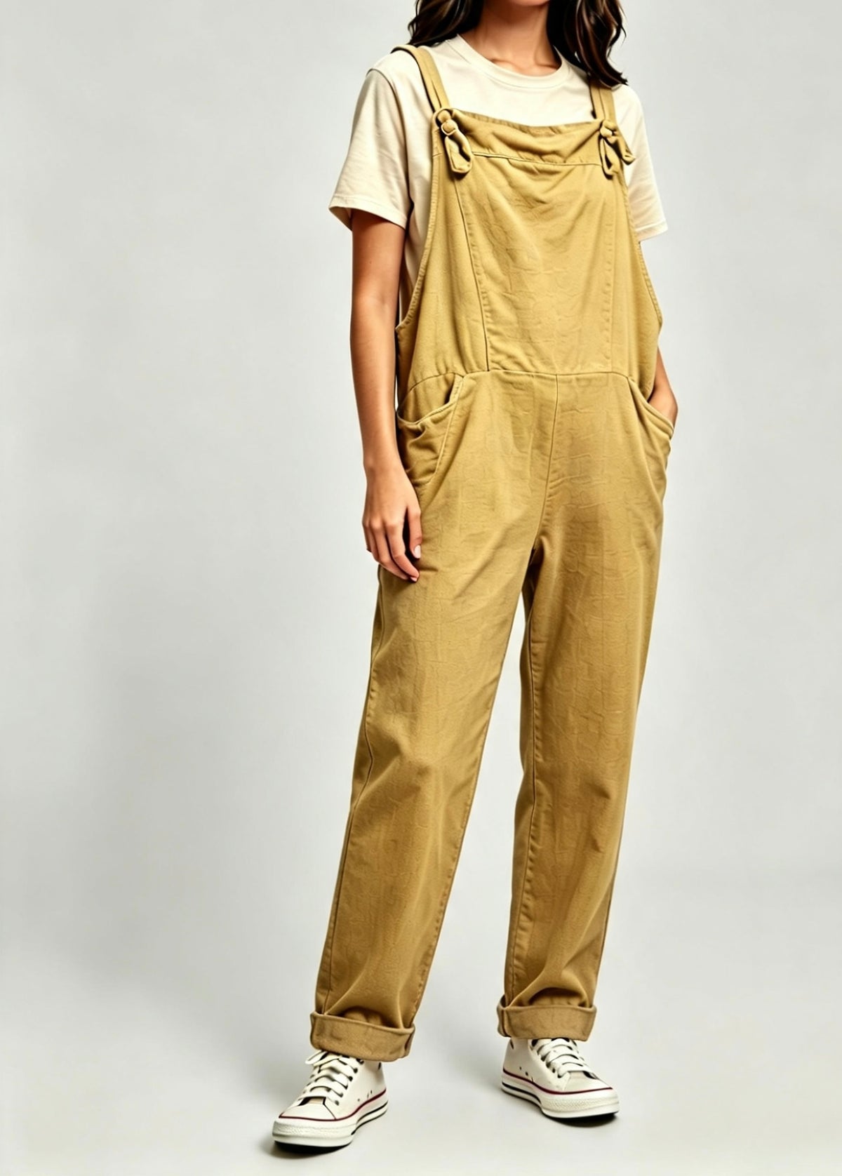 Bella Plain Dungarees