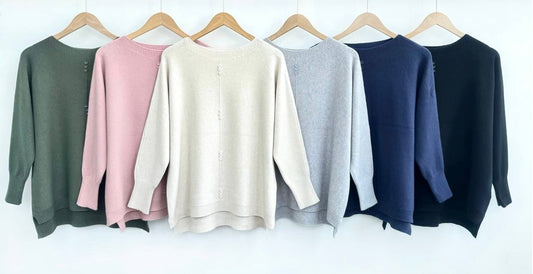 Small Button Centre Detail Sweater