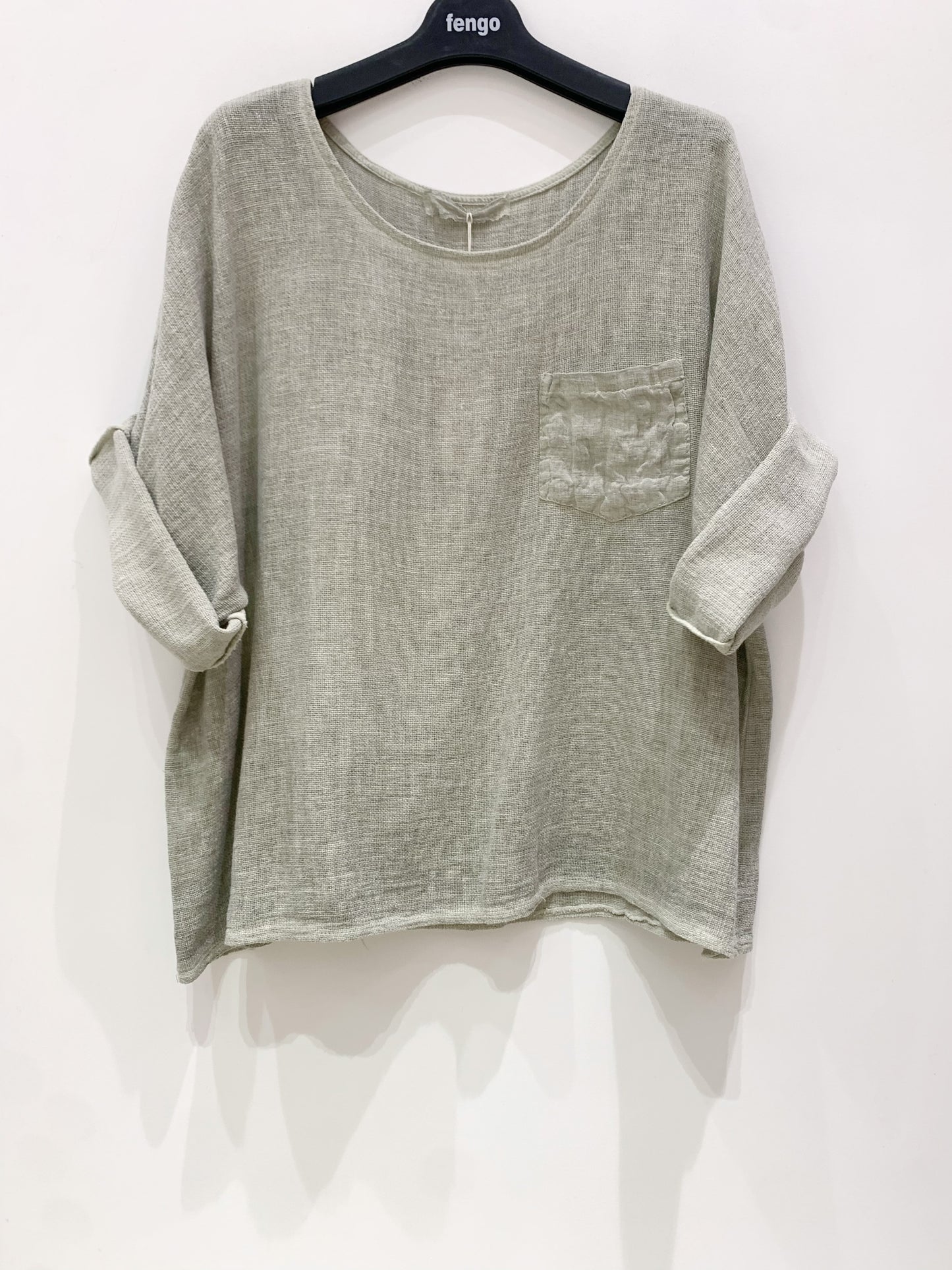 The Coastal Calm Linen Top