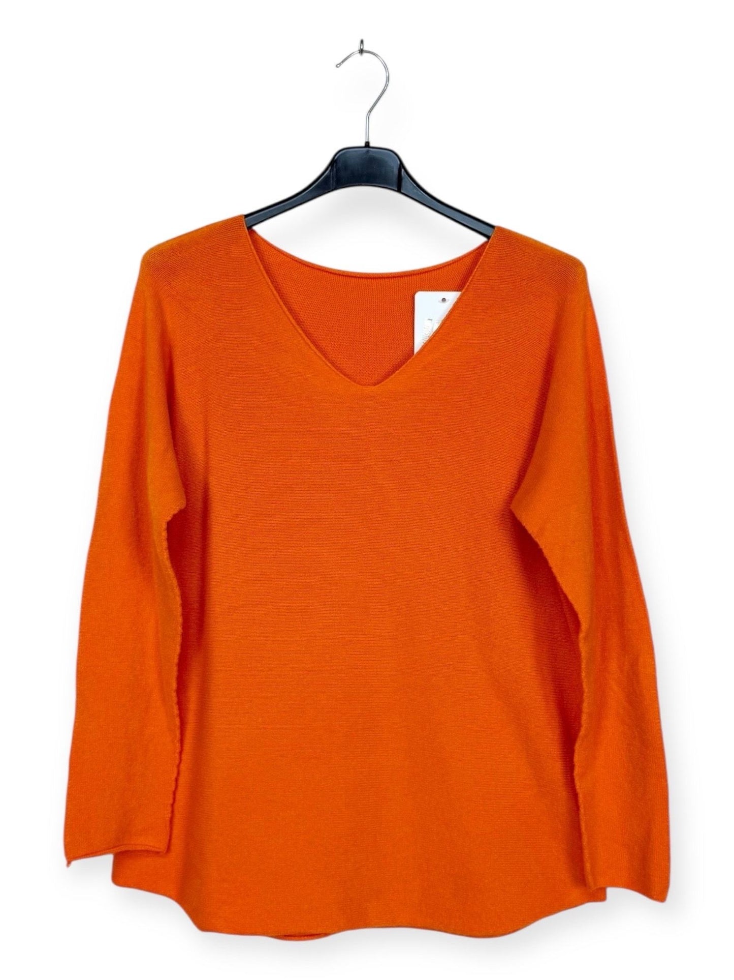 Relaxed Fit V-Neck Sweater